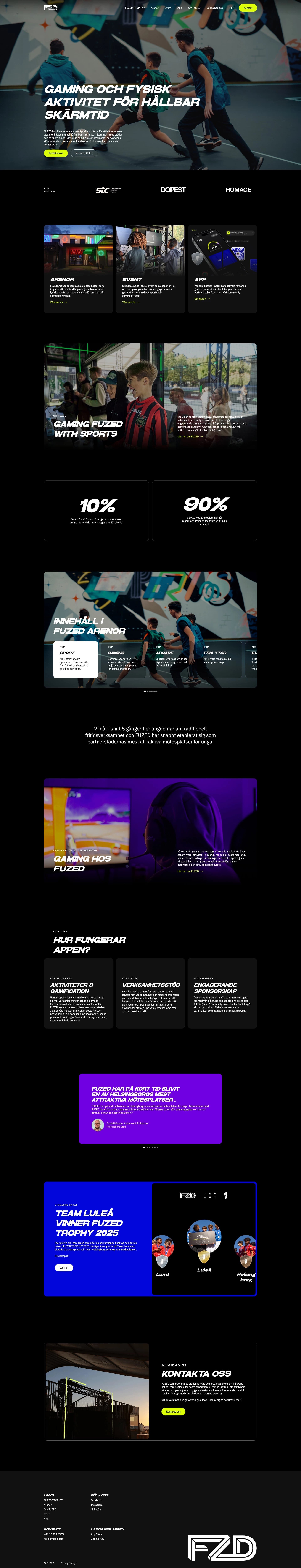 Bild på Digialbyrå projekt hela hemsidan - Fuzed