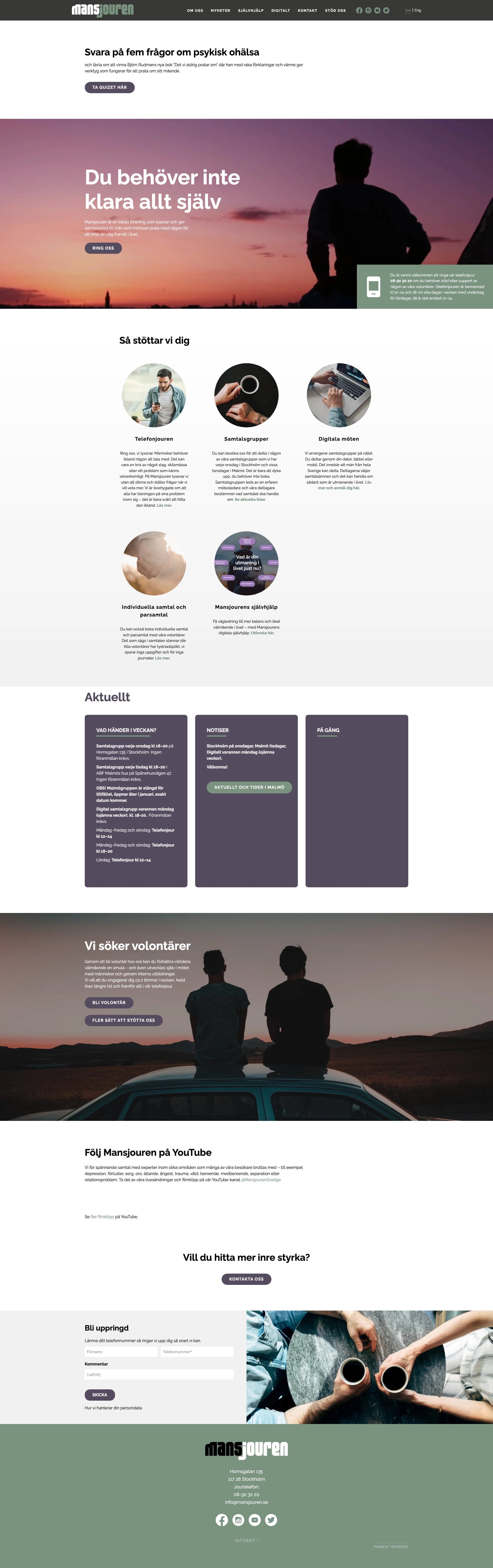 Bild på Digialbyrå projekt hela hemsidan - Mansjouren